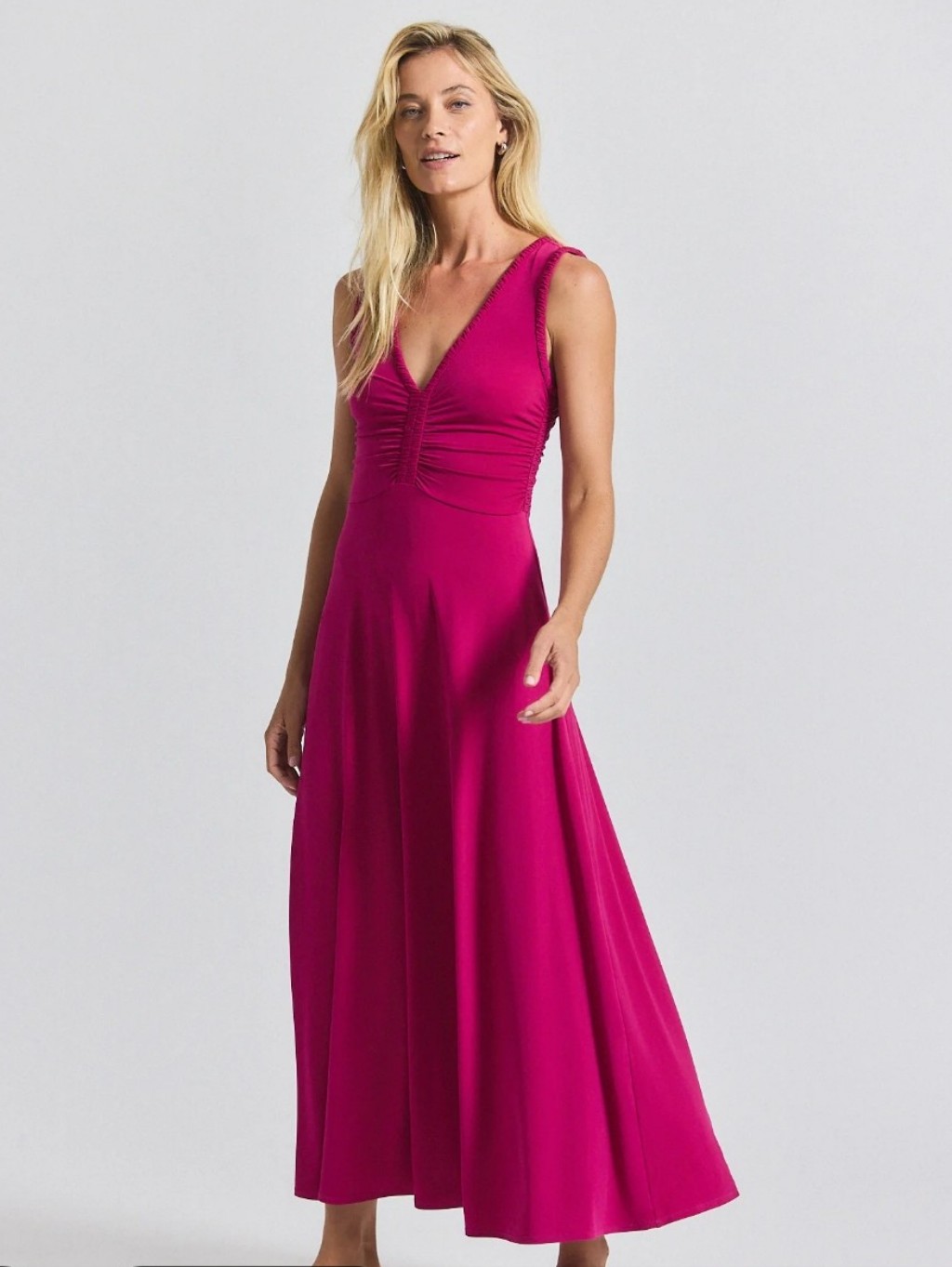 Derek Lam 10 Crosby Misha Matte Jersey Ruched Dress New Small